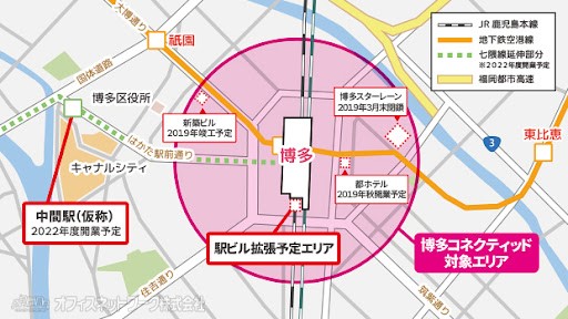 博多駅近辺地図