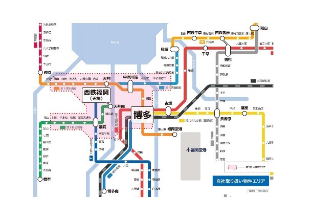 福岡のよい立地路線図